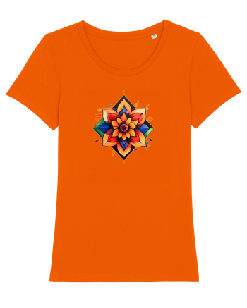 FLORAL GEOMETRIC 3 Bright Orange
