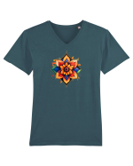 FLORAL GEOMETRIC 3 Tricou mânecă scurtă guler V Bărbat Presenter