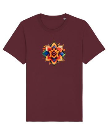 FLORAL GEOMETRIC 3 Burgundy
