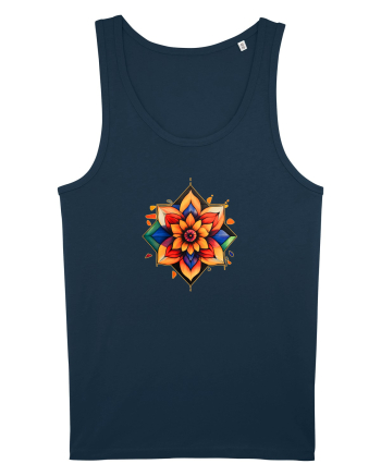 FLORAL GEOMETRIC 3 Navy