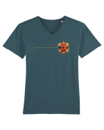 FLORAL GEOMETRIC 3b Tricou mânecă scurtă guler V Bărbat Presenter