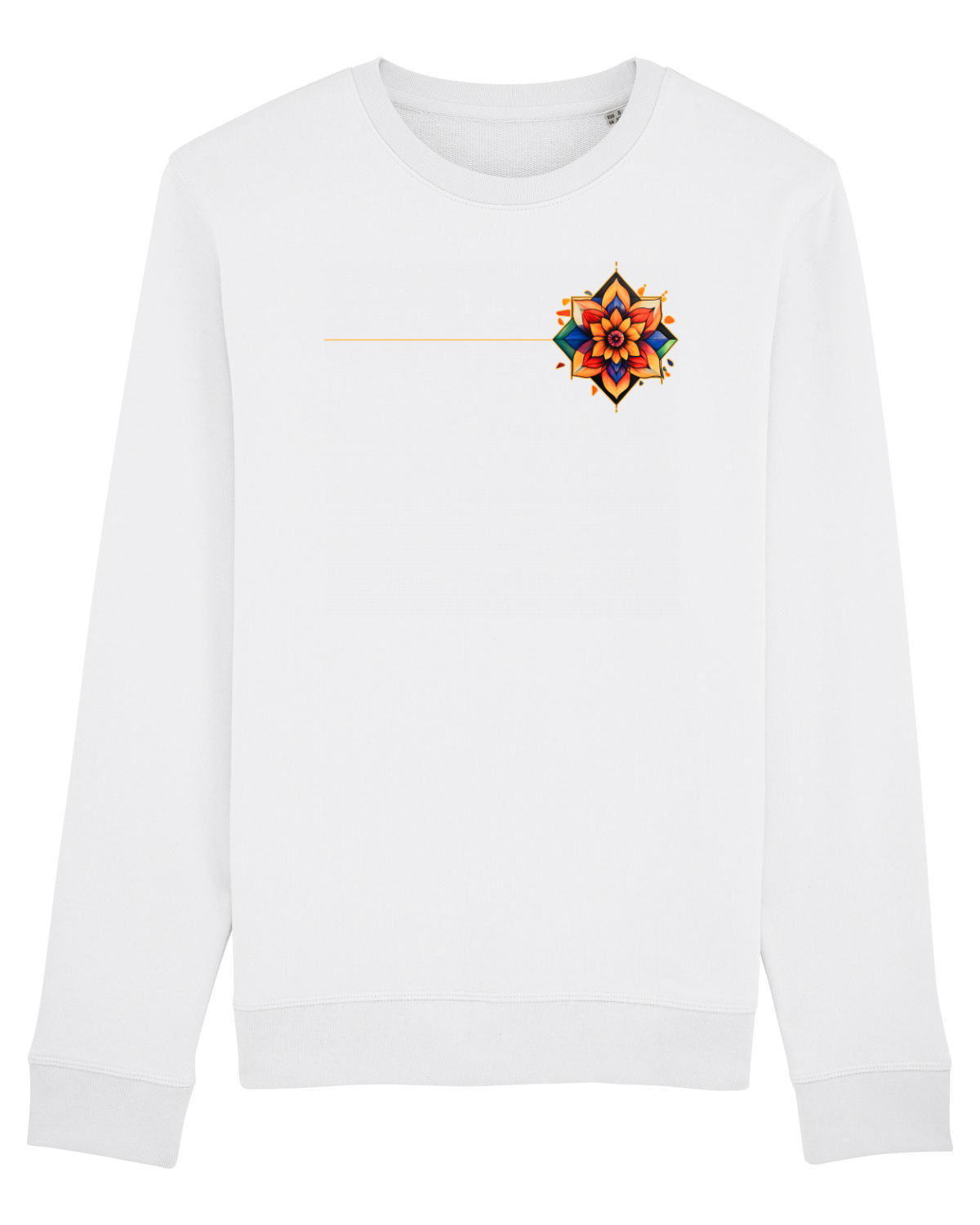 Bluză mânecă lungă Unisex Rise White