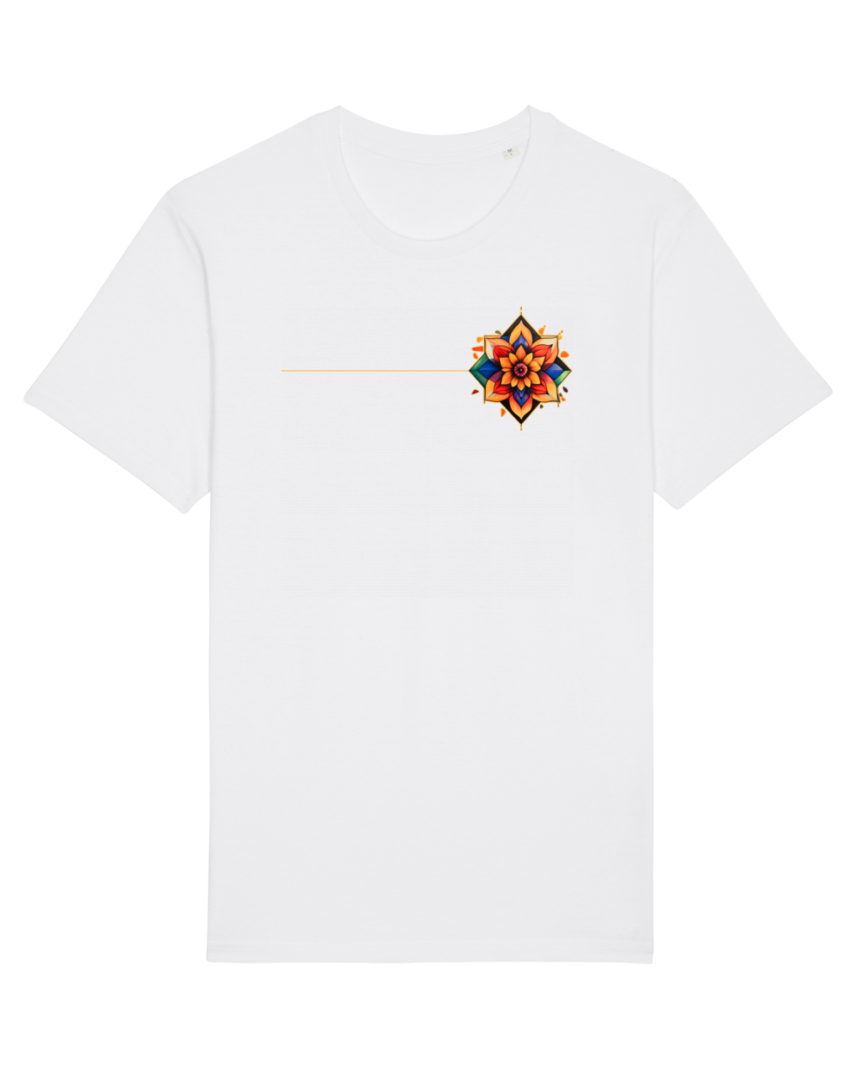Tricou mânecă scurtă Unisex Rocker White