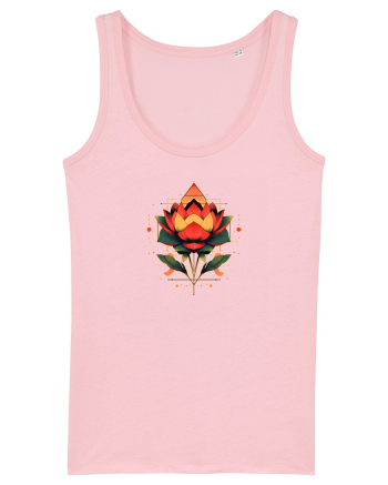 FLORAL GEOMETRIC 4 Cotton Pink