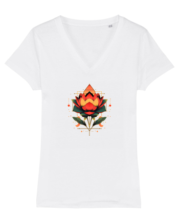 FLORAL GEOMETRIC 4 White