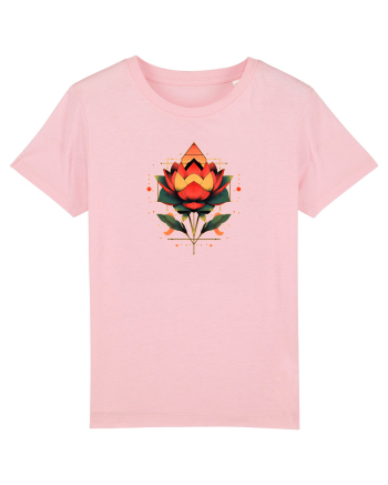 FLORAL GEOMETRIC 4 Cotton Pink