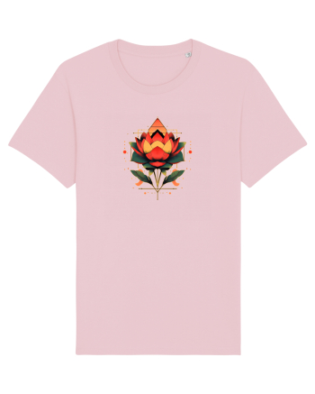 FLORAL GEOMETRIC 4 Cotton Pink
