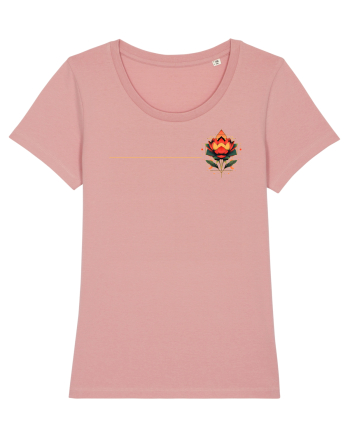 FLORAL GEOMETRIC 4b Canyon Pink