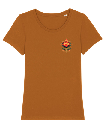 FLORAL GEOMETRIC 4b Roasted Orange