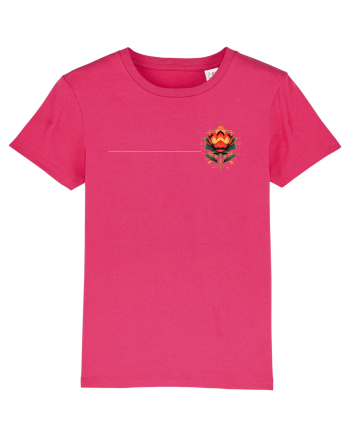 FLORAL GEOMETRIC 4b Raspberry