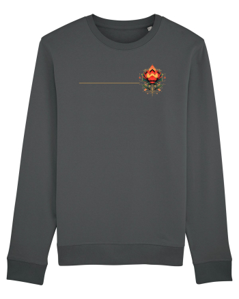 FLORAL GEOMETRIC 4b Anthracite