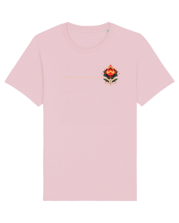 FLORAL GEOMETRIC 4b Cotton Pink