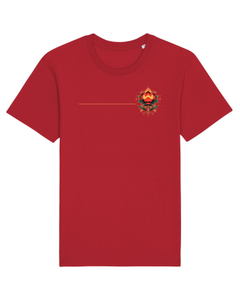 FLORAL GEOMETRIC 4b Red
