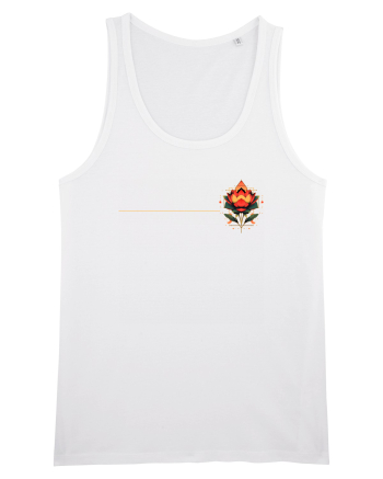 FLORAL GEOMETRIC 4b White