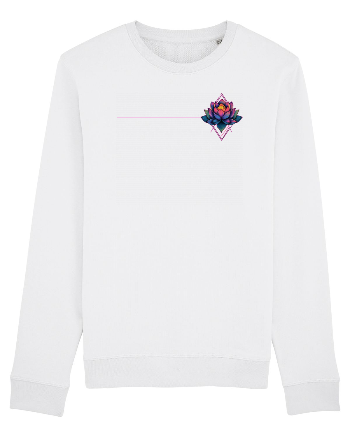 Bluză mânecă lungă Unisex Rise White