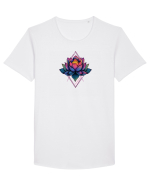 FLORAL GEOMETRIC 6 Tricou mânecă scurtă guler larg Bărbat Skater
