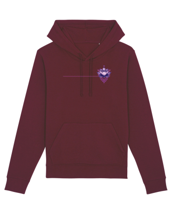 FLORAL GEOMETRIC 7b Burgundy