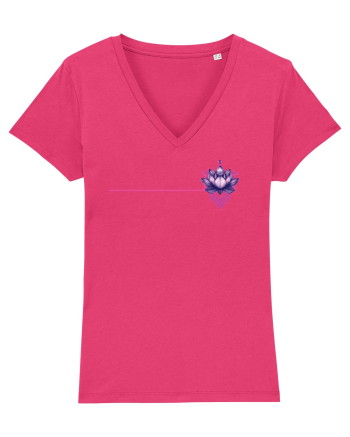 FLORAL GEOMETRIC 7b Raspberry
