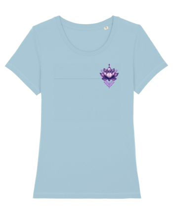 FLORAL GEOMETRIC 7b Sky Blue