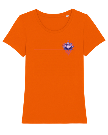 FLORAL GEOMETRIC 7b Bright Orange