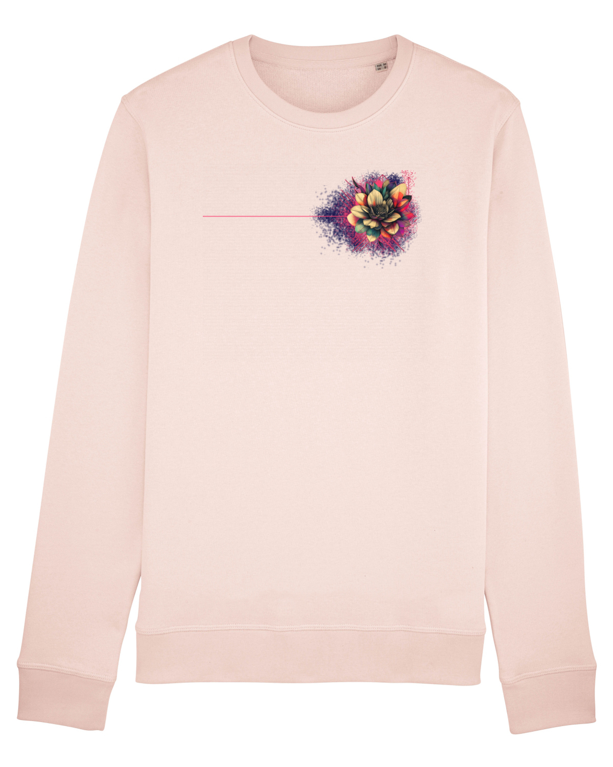Bluză mânecă lungă Unisex Rise Candy Pink