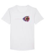 FLORAL GEOMETRIC 8b Tricou mânecă scurtă guler larg Bărbat Skater
