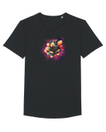 FLORAL GEOMETRIC 8 Tricou mânecă scurtă guler larg Bărbat Skater