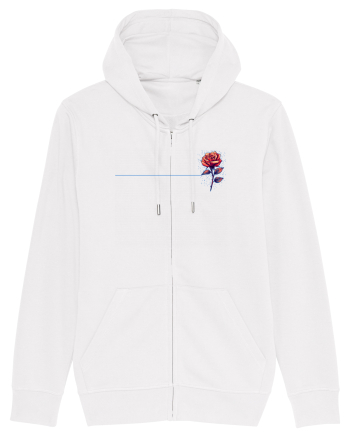FLORAL GEOMETRIC TRANDAFIR / ROSE b White