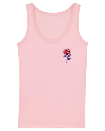 FLORAL GEOMETRIC TRANDAFIR / ROSE b Cotton Pink