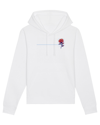FLORAL GEOMETRIC TRANDAFIR / ROSE b White