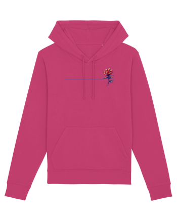 FLORAL GEOMETRIC TRANDAFIR / ROSE b Raspberry