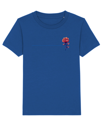 FLORAL GEOMETRIC TRANDAFIR / ROSE b Majorelle Blue