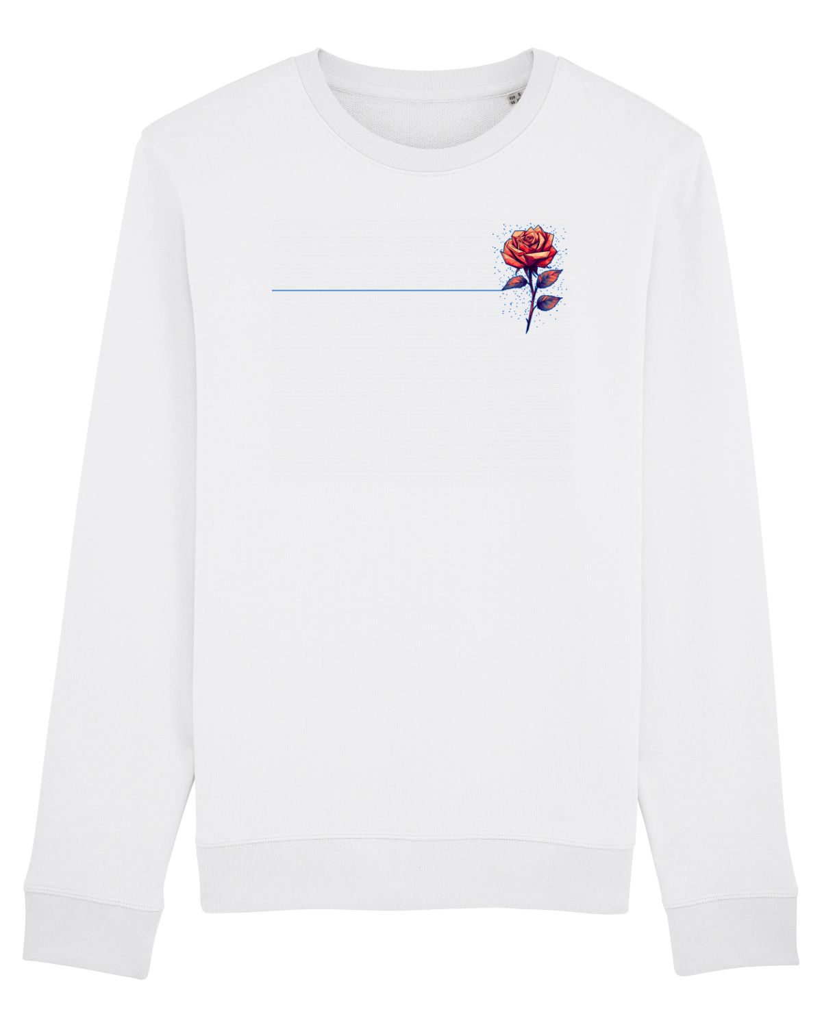 Bluză mânecă lungă Unisex Rise White