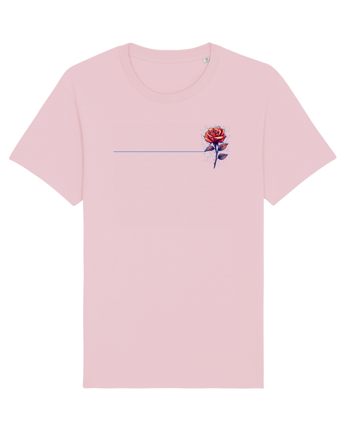 Tricou mânecă scurtă Unisex Rocker Cotton Pink