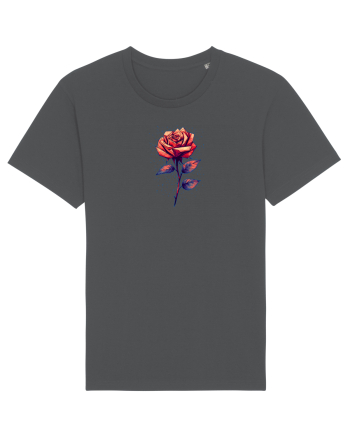 FLORAL GEOMETRIC TRANDAFIR / ROSE  Anthracite