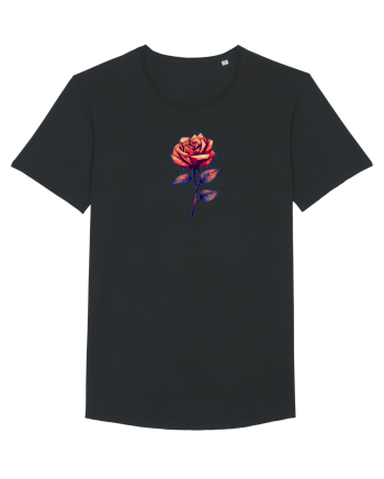 FLORAL GEOMETRIC TRANDAFIR / ROSE  Black