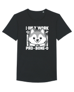 I only work pro bone-o Tricou mânecă scurtă guler larg Bărbat Skater