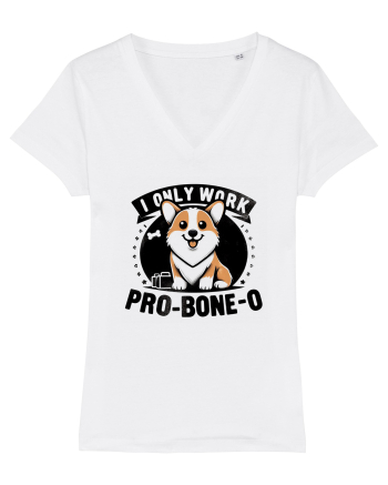 I only work pro bone-o White