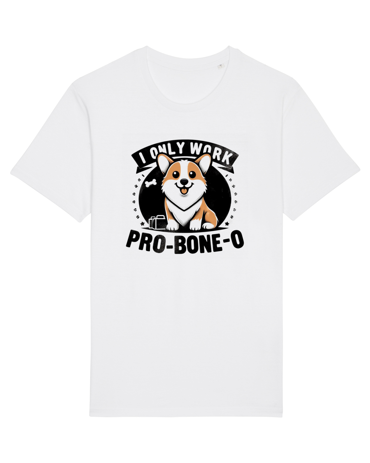 Tricou mânecă scurtă Unisex Rocker White