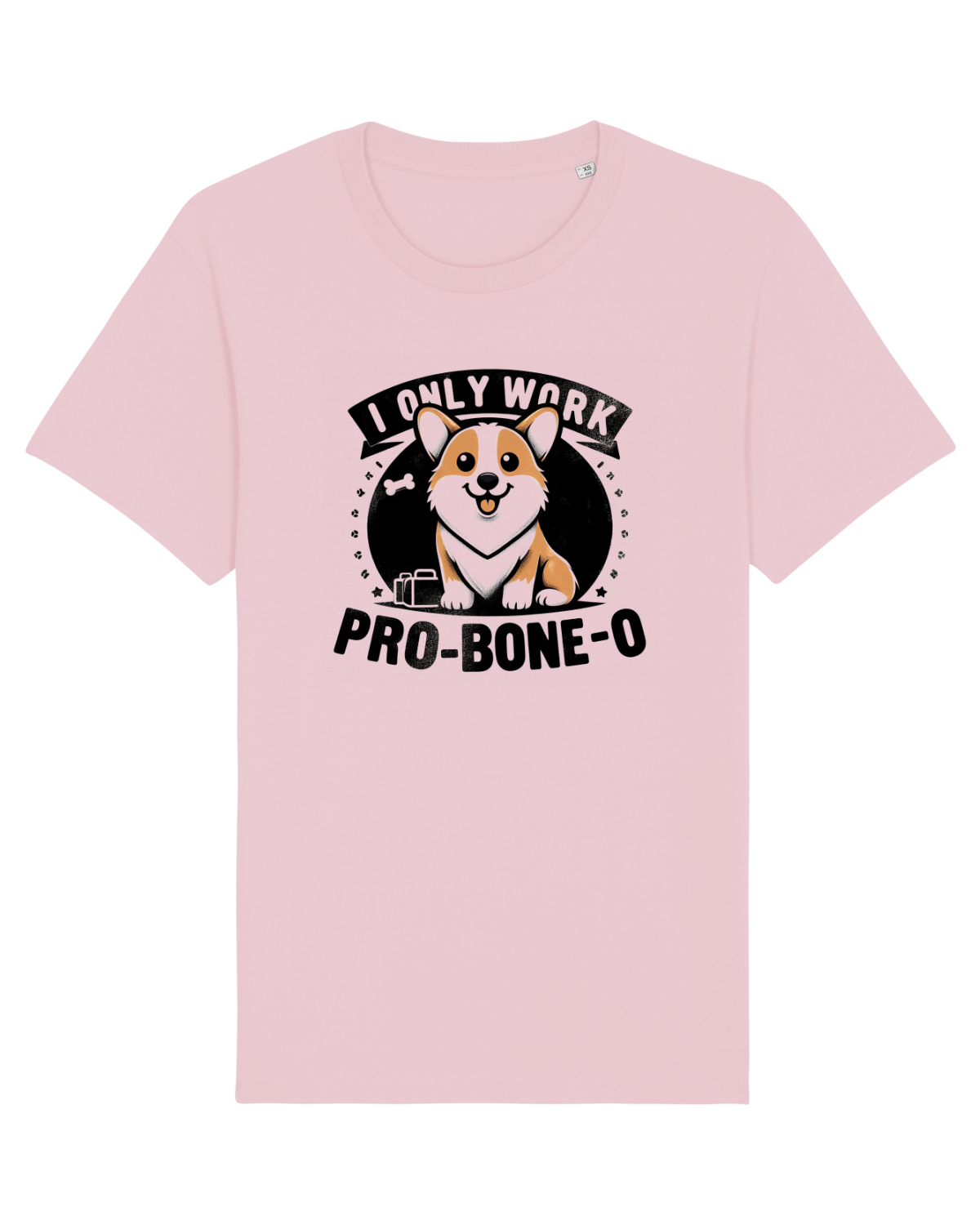 Tricou mânecă scurtă Unisex Rocker Cotton Pink