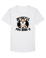 I only work pro bone-o Tricou mânecă scurtă guler larg Bărbat Skater