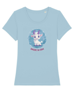 GHICESTE-MI ZODIA - CAPRICORN Tricou mânecă scurtă guler larg fitted Damă Expresser