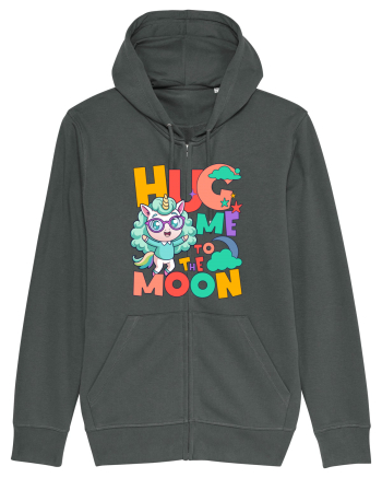 Unicorn simpatic Hug me to the moon Anthracite