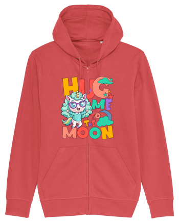 Unicorn simpatic Hug me to the moon Carmine Red