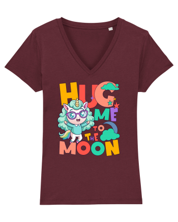 Unicorn simpatic Hug me to the moon Burgundy