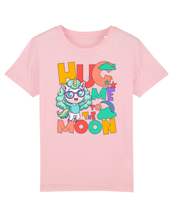 Unicorn simpatic Hug me to the moon Cotton Pink