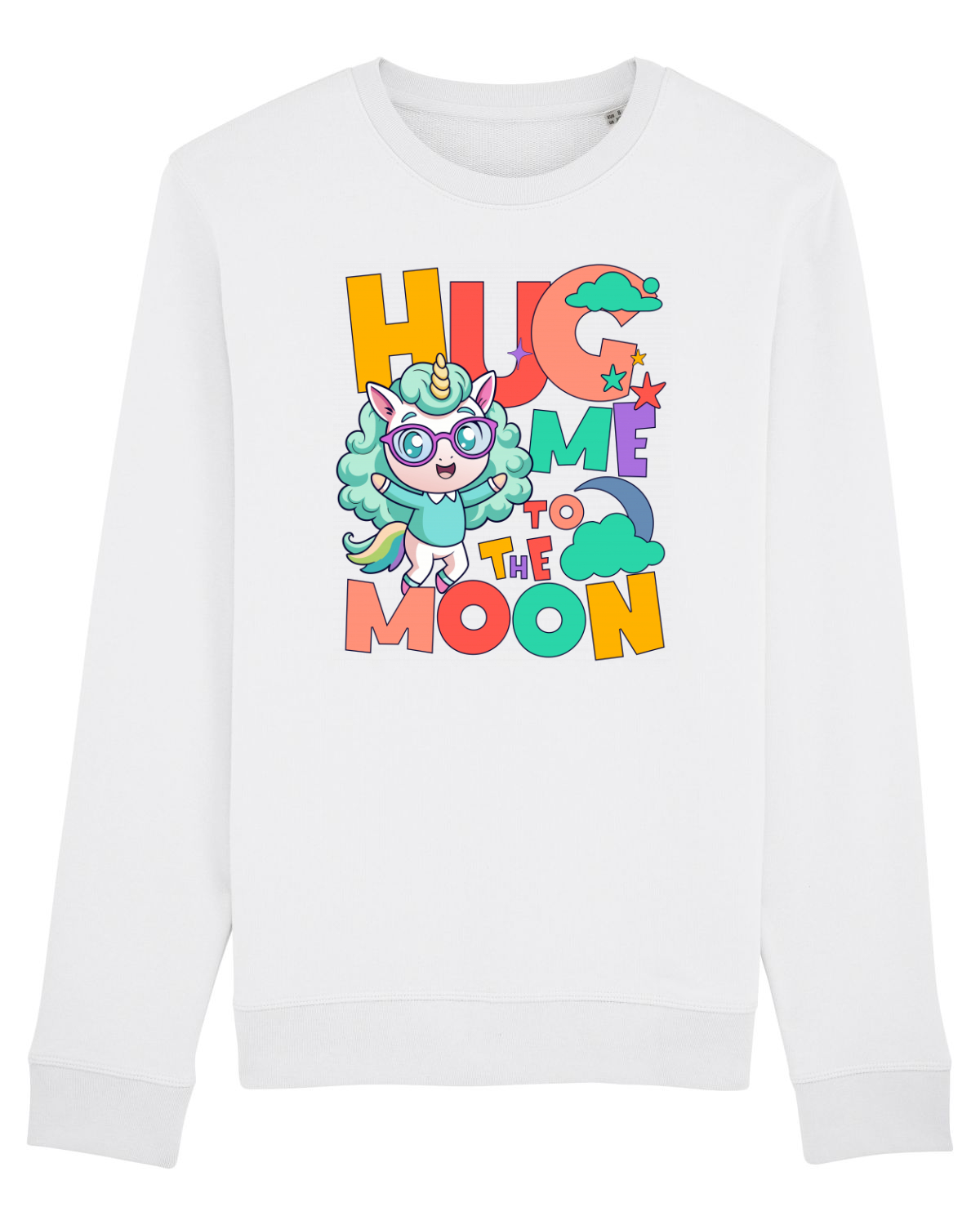 Bluză mânecă lungă Unisex Rise White