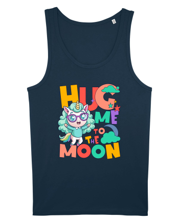 Unicorn simpatic Hug me to the moon Navy