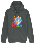 Unicorn simpatic cu ochelari Sweet Kids Hanorac cu fermoar Unisex Connector