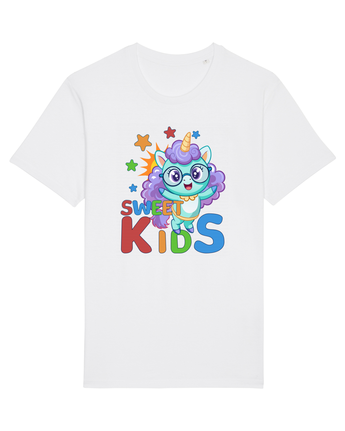 Tricou mânecă scurtă Unisex Rocker White